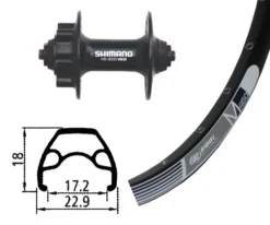 Forhjul Rodi M 460 Sort