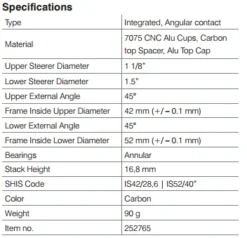 Stronglight Headset LIGHT'IN 1"1/8 - 1,5" -XLC Butik 252765handler 02