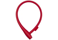 Abus Kabellås Grip O Cable 65cm Silicon Cover Rød