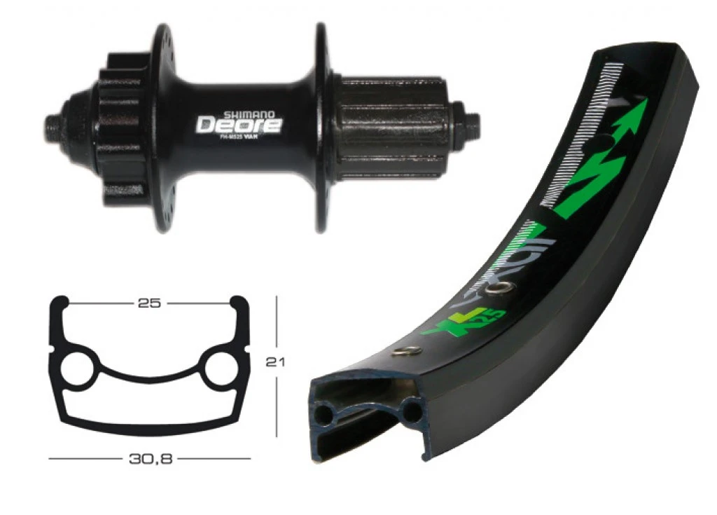 Shimano Baghjul Sort Deore 8/9 Speed Kassette Disk