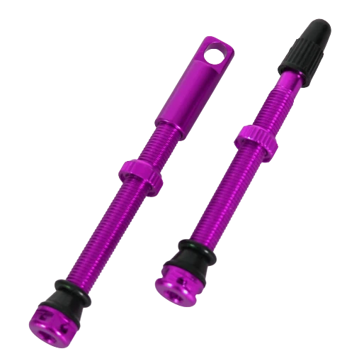 BikeBrother Tubeless Ventil 2 Stk. 60 Mm, Lilla 1 BikeBrother Tubeless Ventil 2 Stk. 60 Mm, Lilla