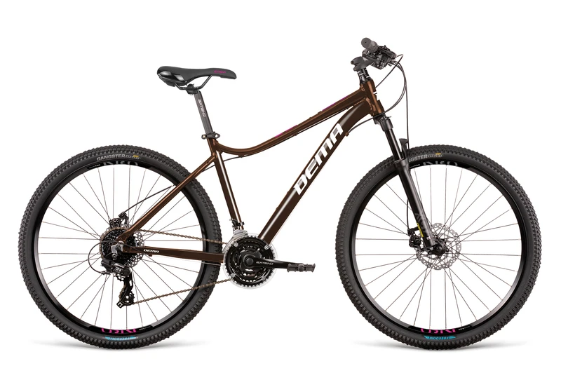 DEMA TIGRA 3 MTB 27,5" 24sp 16", Brun/ Hvid 1 DEMA TIGRA 3 MTB 27,5" 24sp 16", Brun/ Hvid