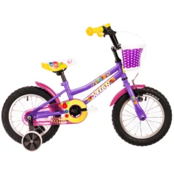 DHS Pigecykel 14" Daisy, Lilla