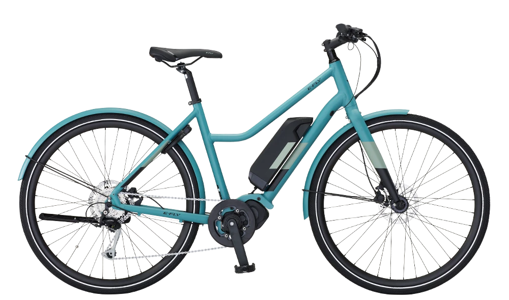 E-Fly PACE El Damecykel Med Centermotor - 9 Gear - Mat Grøn 1 E-Fly PACE El Damecykel Med Centermotor - 9 Gear - Mat Grøn