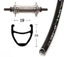 Forhjul Vuelta Airliner På Miche Nav 700C