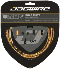 Jagwire Elite Bremse Kabelsæt Race Guld