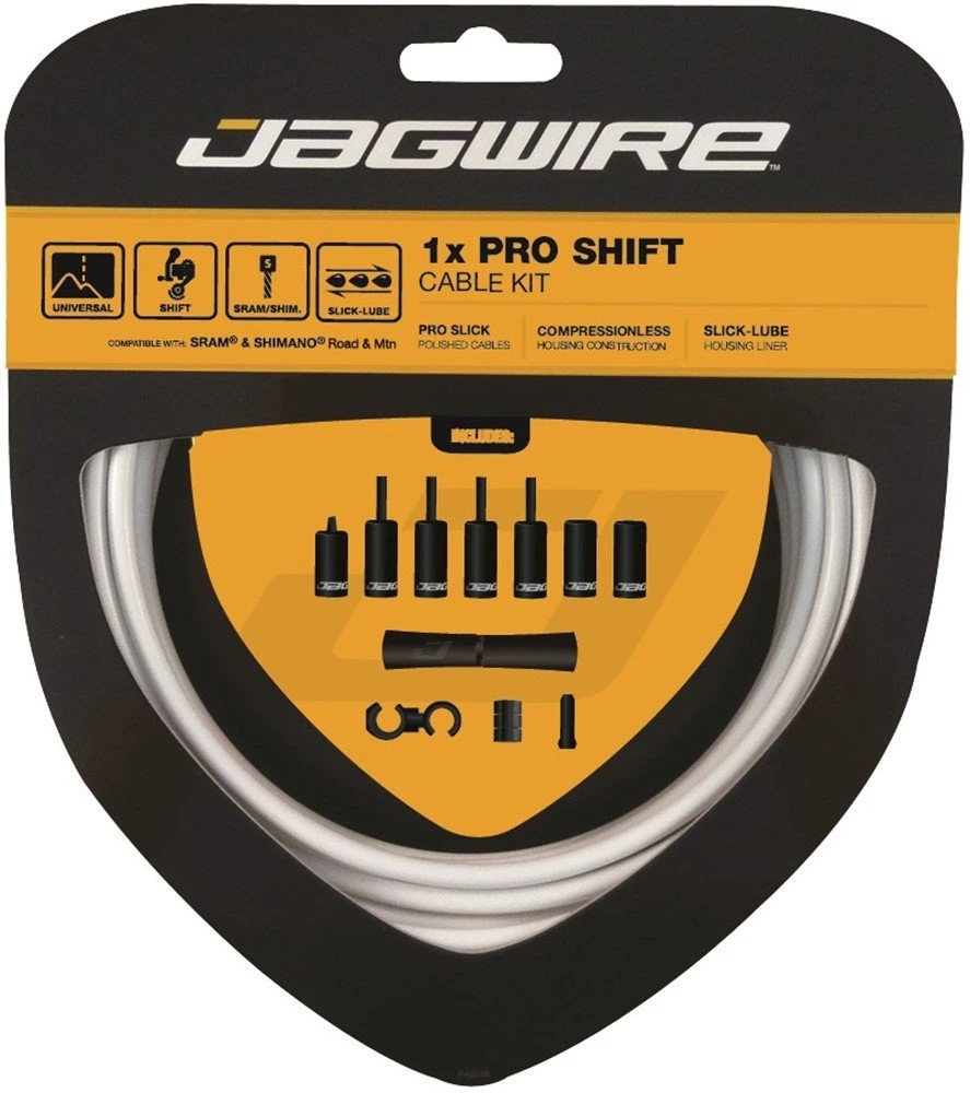 Jagwire Pro Kabelsæt 1x Gearkabel Hvid 1 Jagwire Pro Kabelsæt 1x Gearkabel Hvid