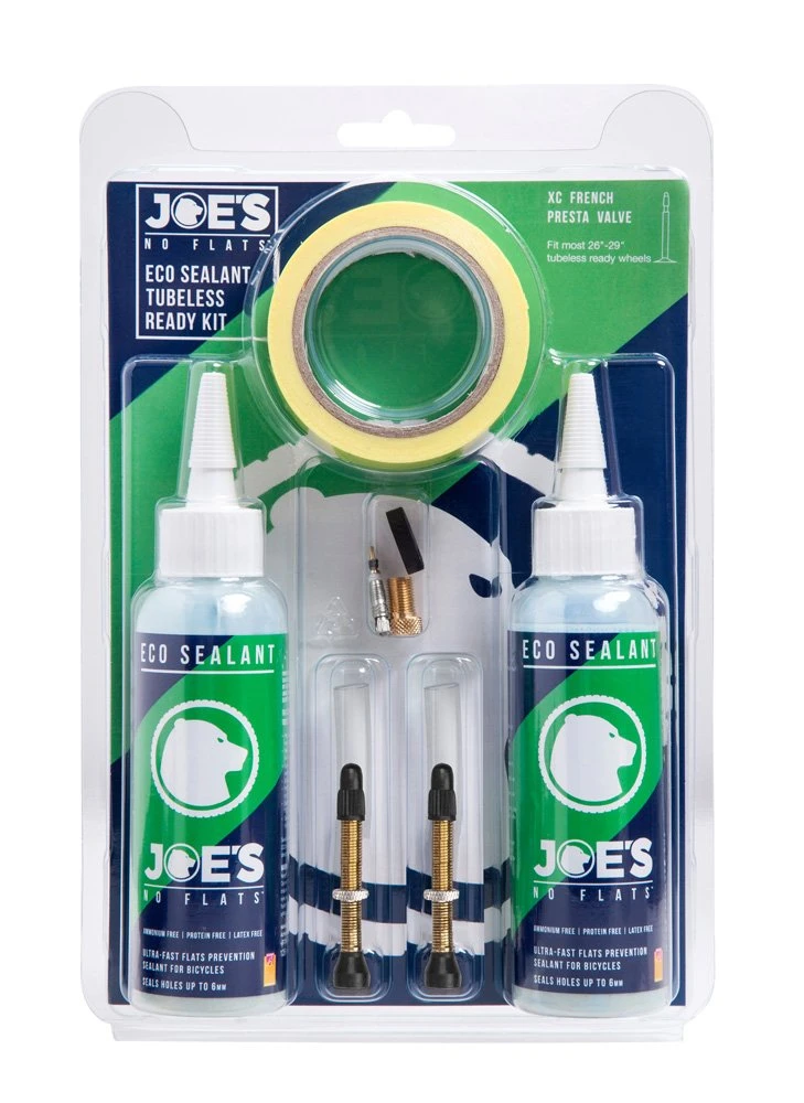 Joe's No Flats Tubeless Kit 25 MM XC Eco Sealant 1 Joe's No Flats Tubeless Kit 25 MM XC Eco Sealant