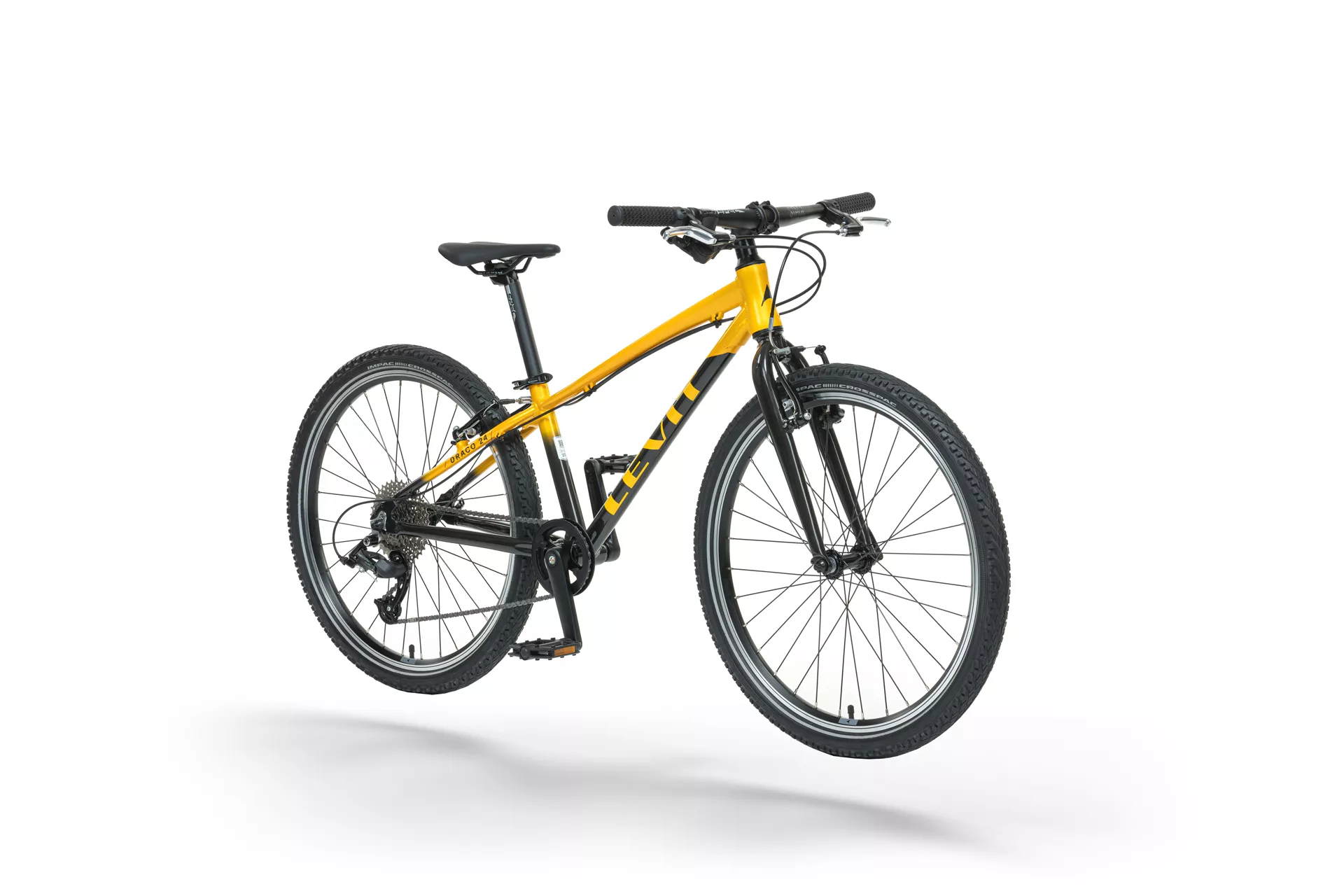 LEVIT DRACO 24 EVO MTB, Sort/ Gul - Billede 2