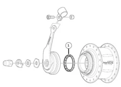 Shimano Kuglering Til Nexus 7 Venstre