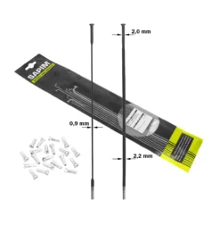 Sapim CX-Ray Straightpull 298mm Sorte Eger Med Nipler 20stk