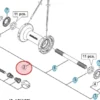 Shimano Forhjulsaksel Til WH-RS11-F