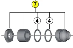 Shimano Låsemøtrik Til FH-T3000
