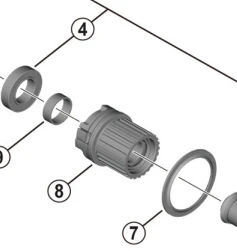 Shimano Micro Spline Kassettehylster MT410