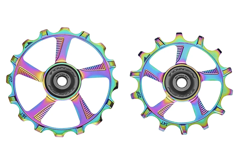 Token 14/16 Tands Pulleyhjul Til 12 Speed MTB Oil Slick 1 Token 14/16 Tands Pulleyhjul Til 12 Speed MTB Oil Slick