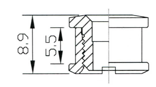 Token Klingebolte Kort 5 Stk. Sort - Billede 2