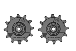 Token Pulleyhjul 12 Tands Pulleyhjul Til MTB Sort