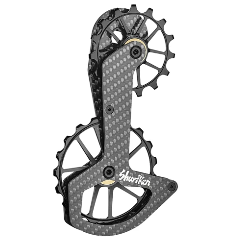 Token Shuriken Zenith Oversize Pulleyhjul Carbon Sort Til SRAM AXS 2 Token Shuriken Zenith Oversize Pulleyhjul Carbon Sort Til SRAM AXS - Billede 2