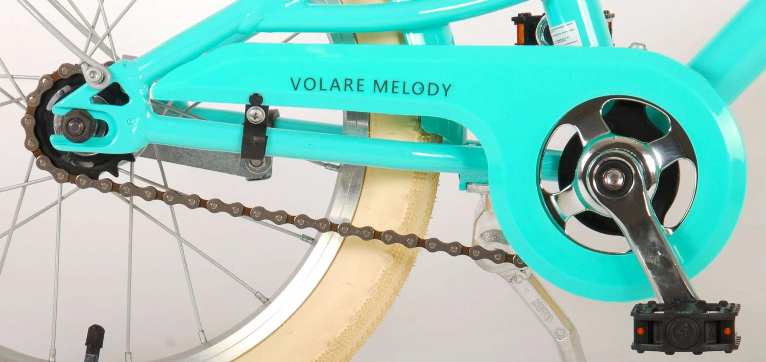 Volare Melody 16" Børnecykel Turkis 2 Volare Melody 16" Børnecykel Turkis - Billede 2