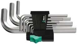 Wera 950/9 Unbrakonøgle Sæt Kompakt Stelforkromet