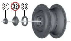 Shimano Nexus 7 Venstre Konus