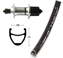 Baghjul Vuelta Airliner 700C 8/9/10 Gear