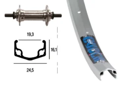 Forhjul 26" Regida Apex Til Møtrik