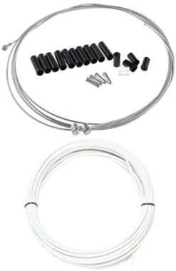 Komplet Kabelsæt Gear Og Bremser Race Hvid